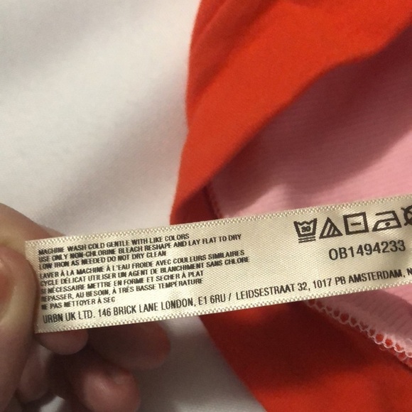 ❤️ LP ❤️ NWT Anthro Layered Tank Strappy Cropped Halter Tie Colour Block - Picture 5 of 6